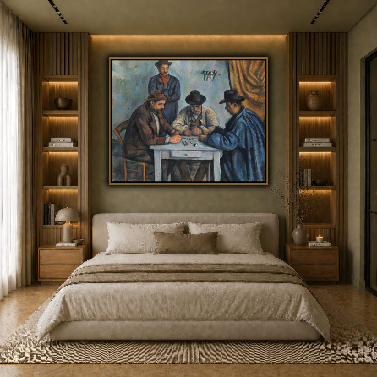 card players _Paul_Cezanne earth-bedroom
