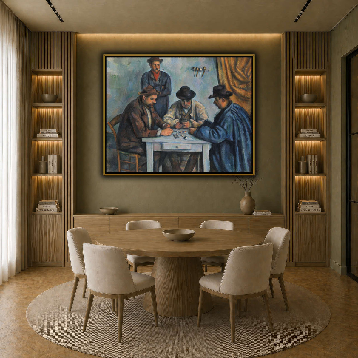 card players _Paul_Cezanne earth-dining room