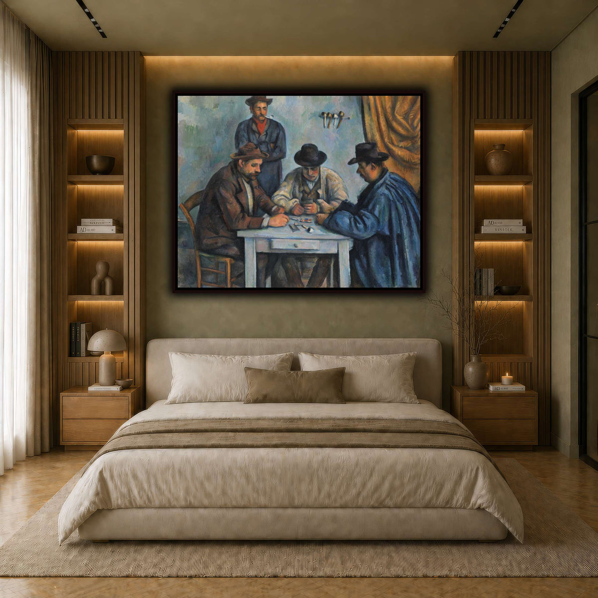 card players _Paul_Cezanne earth-bedroom