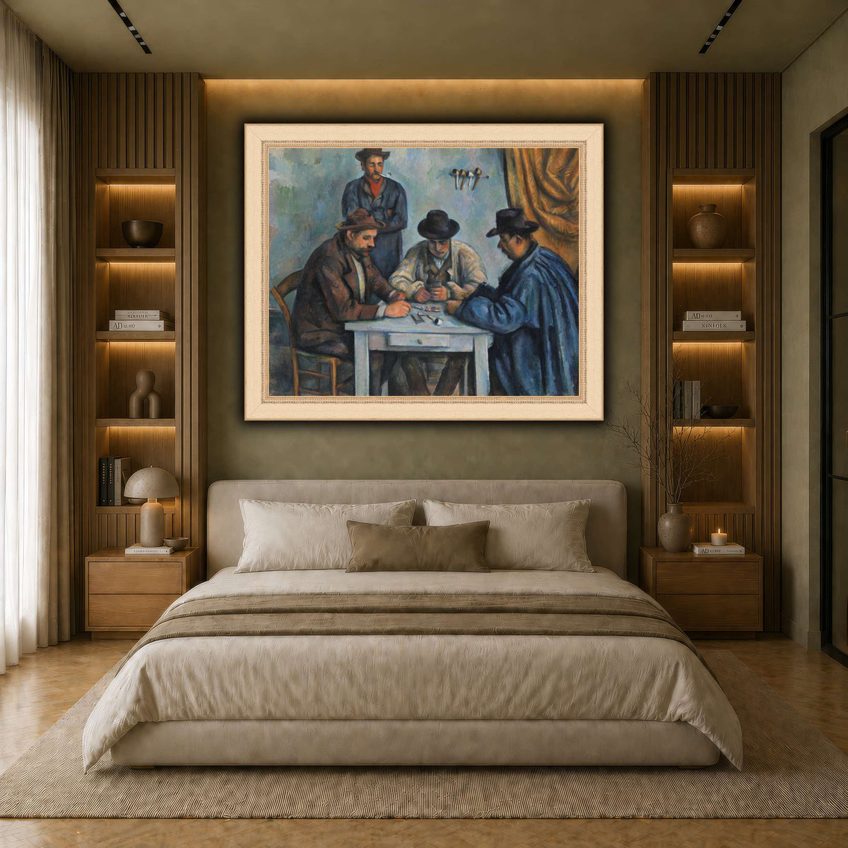 card players _Paul_Cezanne earth-bedroom