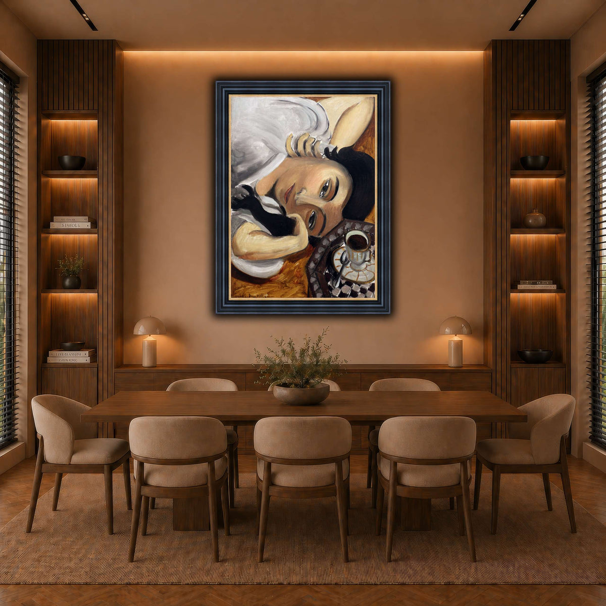 lorette_con_una_tazza_di_caffè_Henri_Matisse warm-dining room