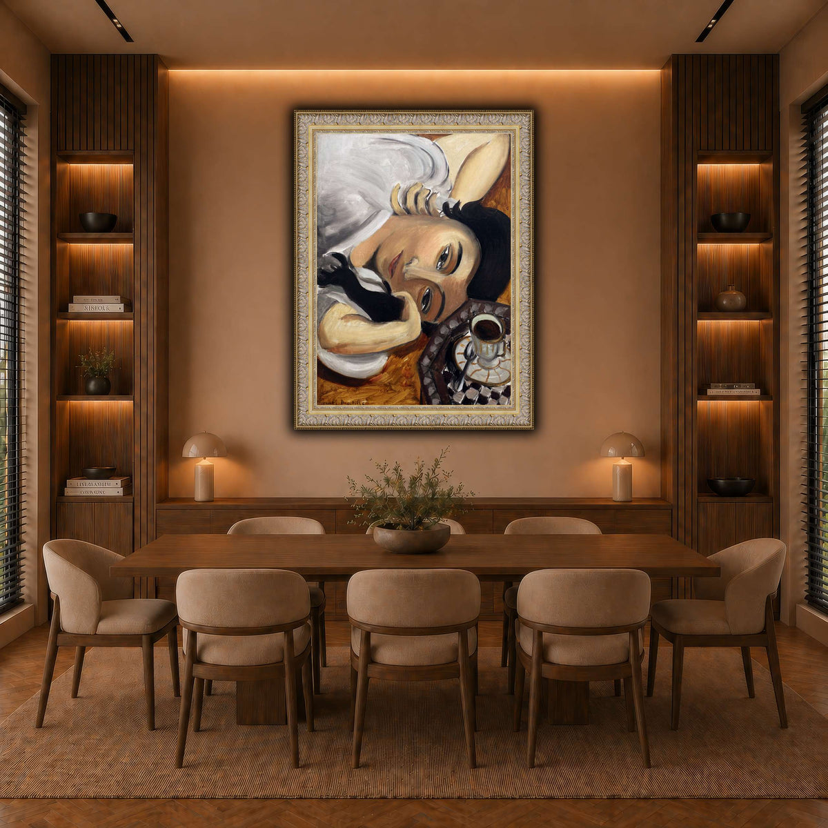 lorette_con_una_tazza_di_caffè_Henri_Matisse warm-dining room