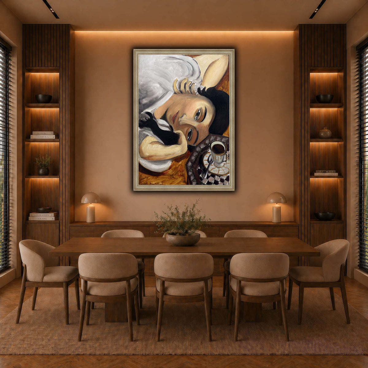 lorette_con_una_tazza_di_caffè_Henri_Matisse warm-dining room