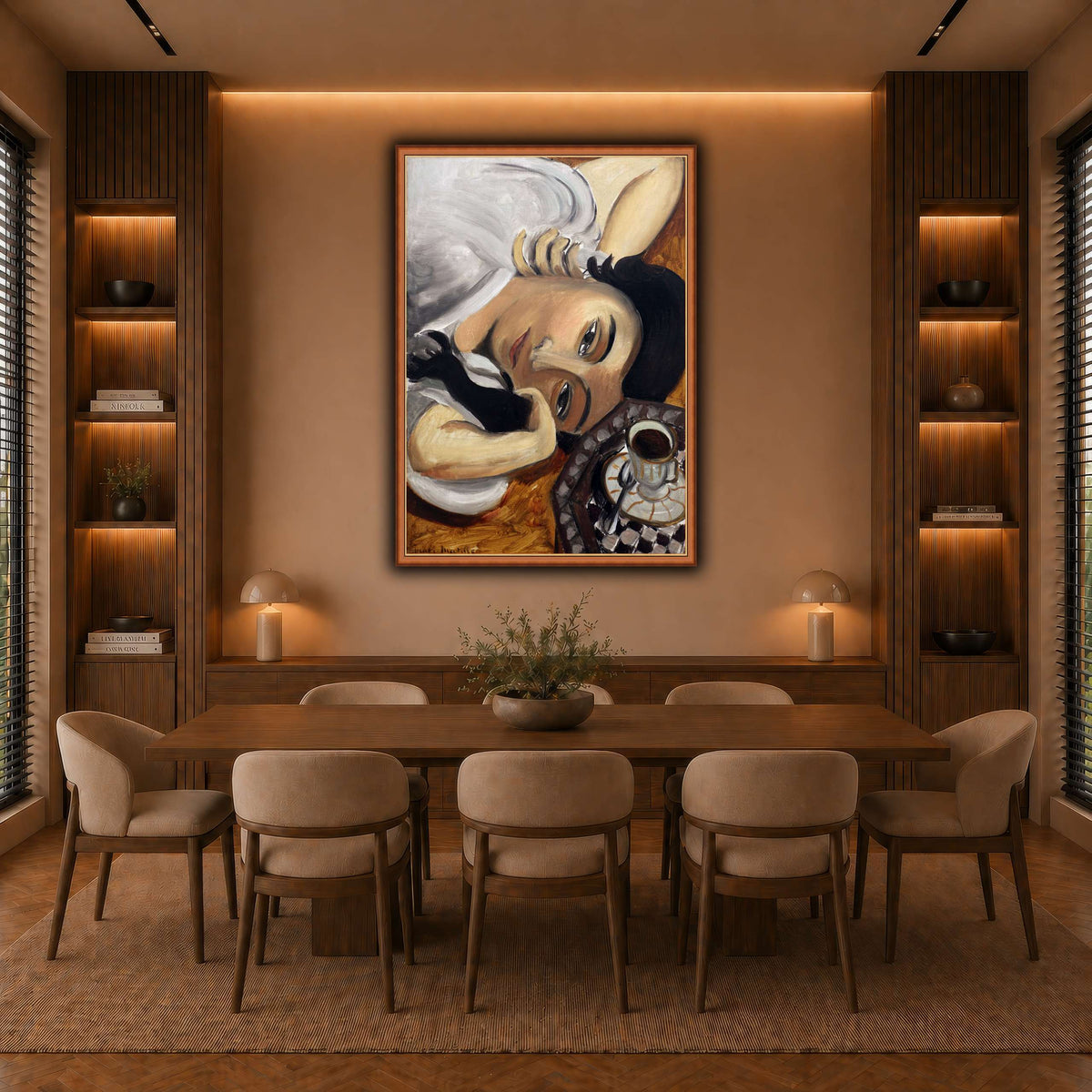 lorette_con_una_tazza_di_caffè_Henri_Matisse warm-dining room