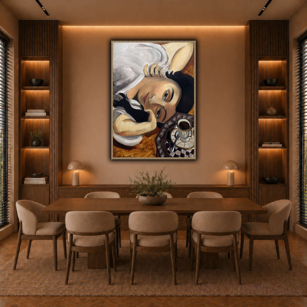 lorette_con_una_tazza_di_caffè_Henri_Matisse warm-dining room