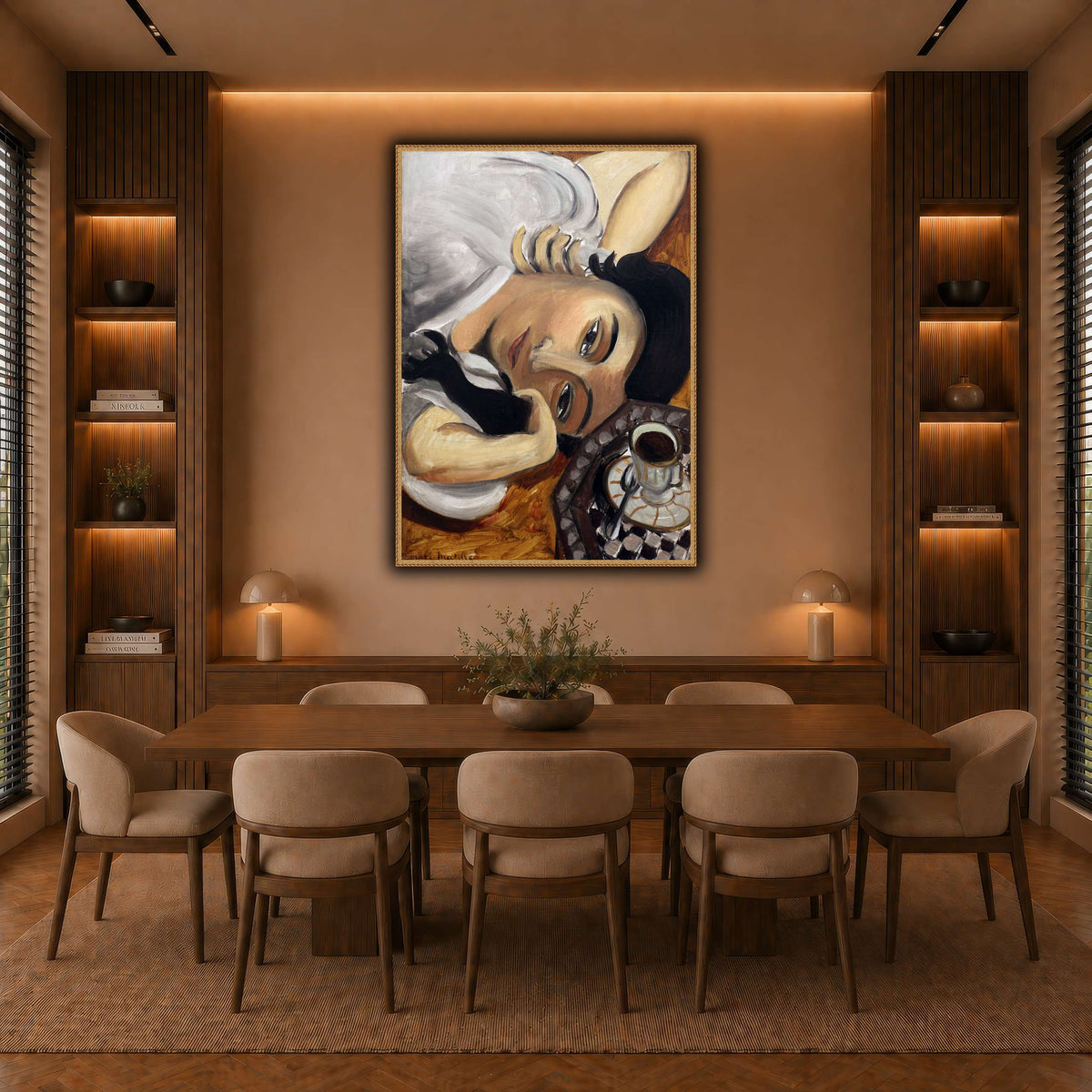 lorette_con_una_tazza_di_caffè_Henri_Matisse warm-dining room