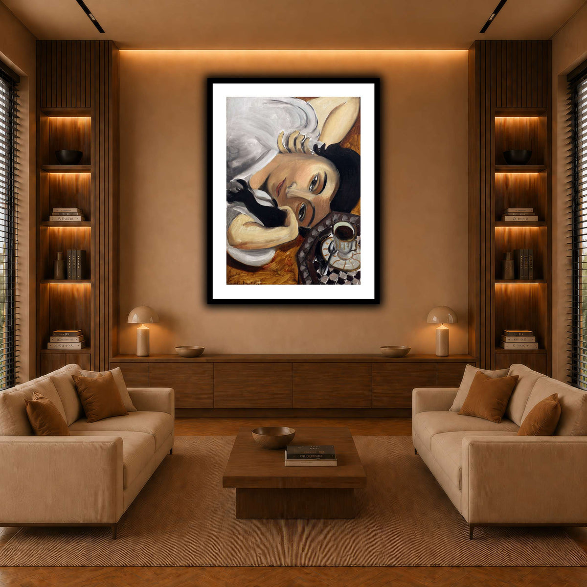 lorette_con_una_tazza_di_caffè_Henri_Matisse warm-living-room