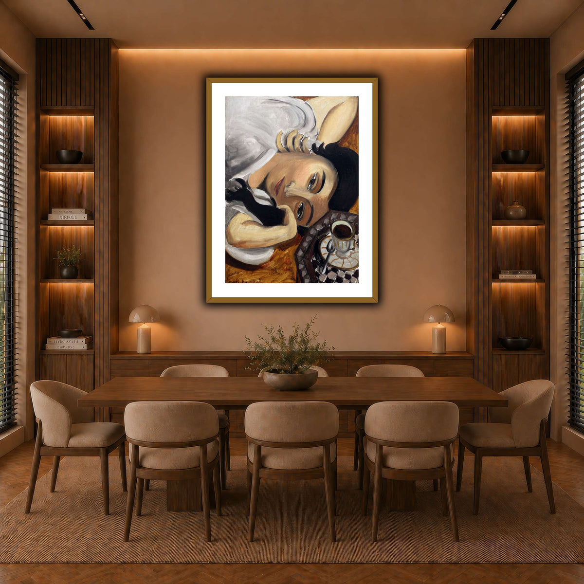 lorette_con_una_tazza_di_caffè_Henri_Matisse warm-dining room