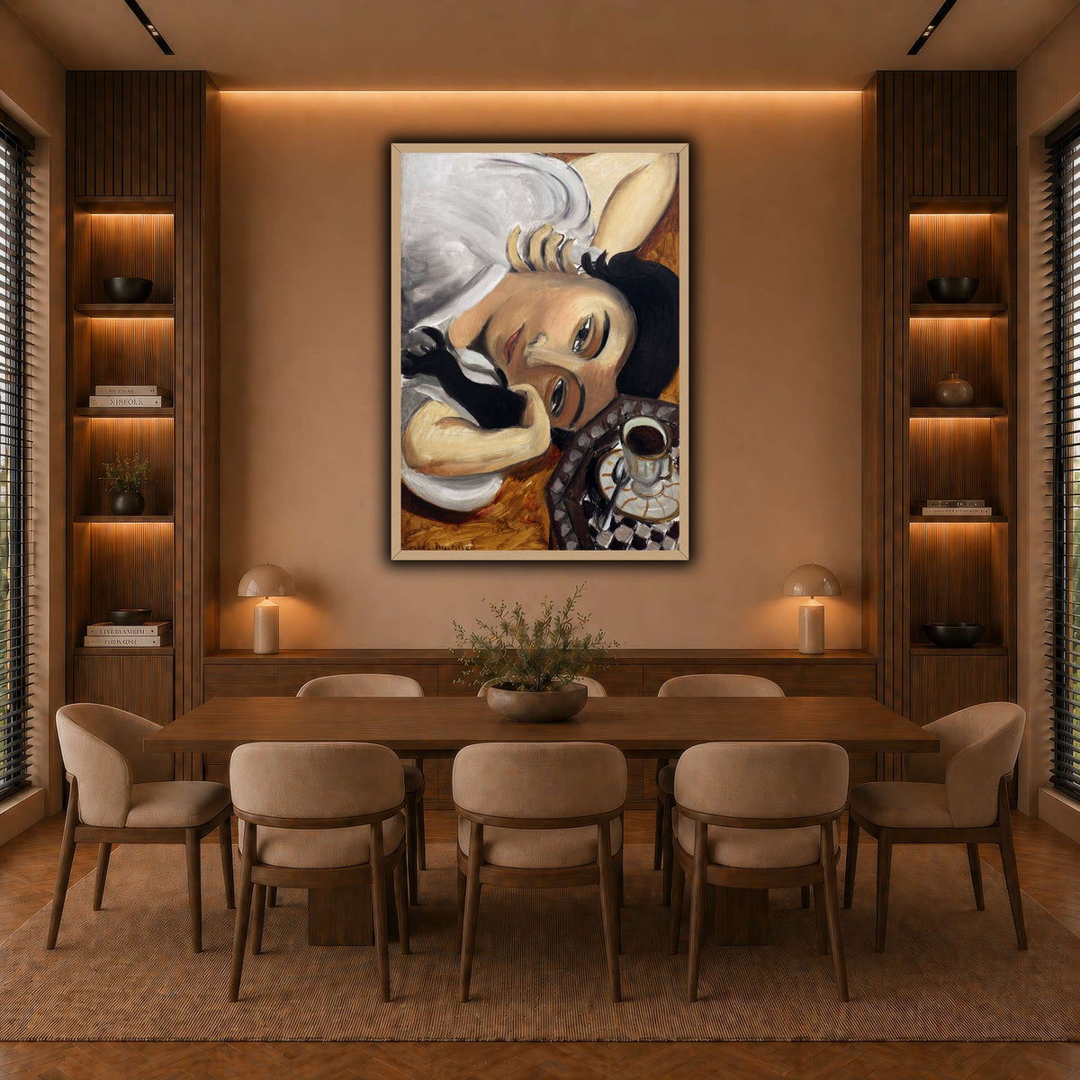 lorette_con_una_tazza_di_caffè_Henri_Matisse warm-dining room