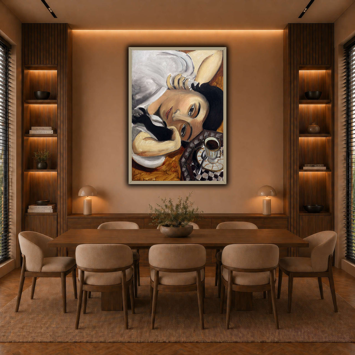 lorette_con_una_tazza_di_caffè_Henri_Matisse warm-dining room
