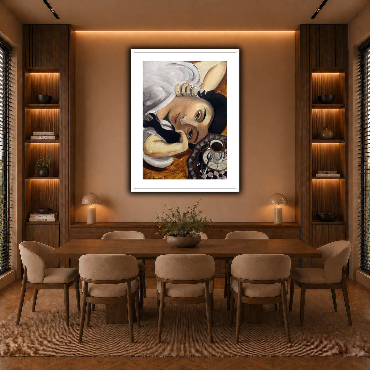 lorette_con_una_tazza_di_caffè_Henri_Matisse warm-dining room